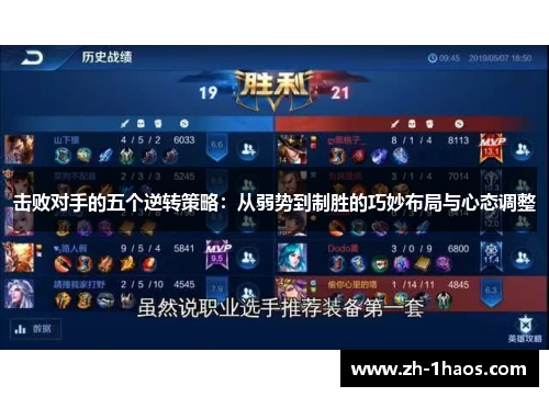 击败对手的五个逆转策略:从弱势到制胜的巧妙布局与心态调整 击败对手的五个逆转策略:从弱势到制胜的巧妙布局与心态调整