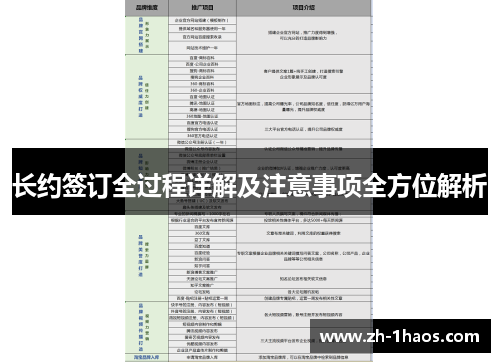 长约签订全过程详解及注意事项全方位解析 长约签订全过程详解及注意事项全方位解析
